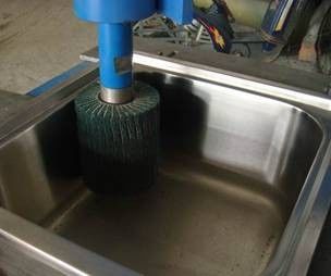 la machine de meulage utilisent le cuir épais/ceinture, machine de ceinture pour des éviers, machine de polissage vibratoire