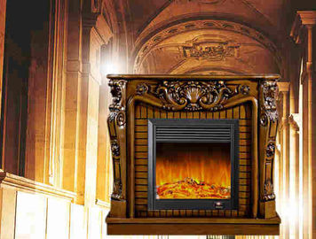 Cheminée électrique menée à télécommande d'antiquité européenne de style pour la décoration de villa
